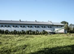 gor-stalFerma Drobiu, Zegartowice, 2014, budynek, łąka