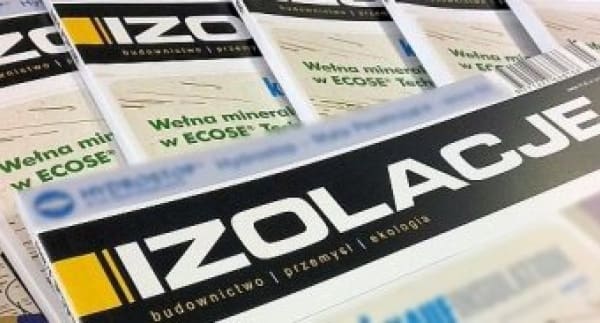 Article on termPIR panels in IZOLACJE monthly