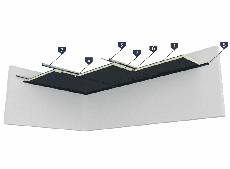 Cold storage / freezer ceiling